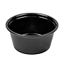 salsera 100 mlpolipropileno negra c 2500 un