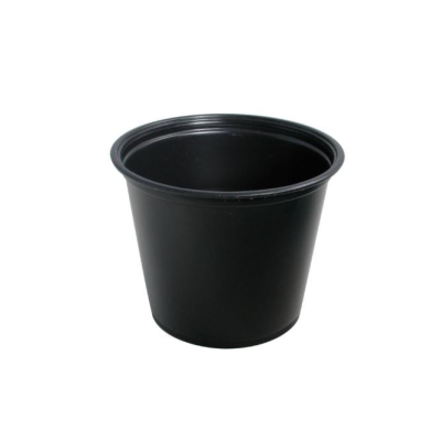 salsera 100 mlpolipropileno negra c 2500 un