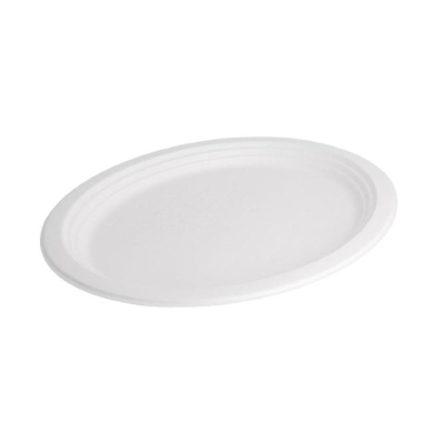bandeja bagasse oval 32x25x21 mm blanca c 800 un