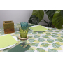mantel papel 100x100 decorado monstera
