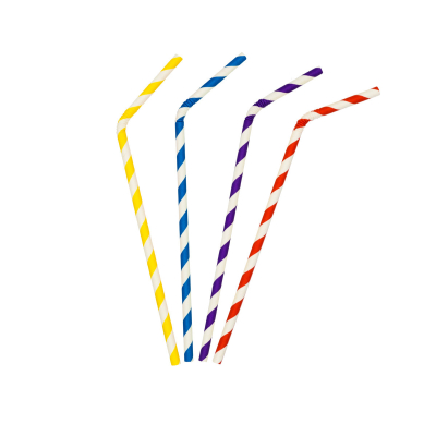 cana de papel flexible espiral color 230 mm 4xb 250 pajitas