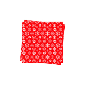 servilleta 40x40 air laid roja decestrellas cj300