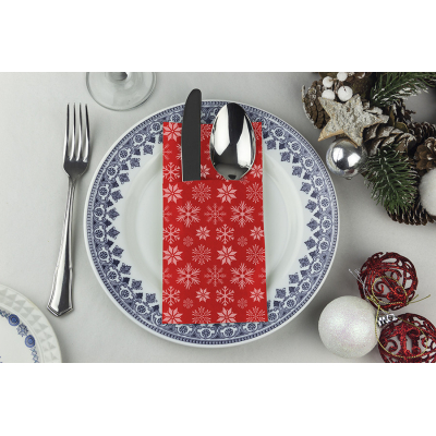 kanguro airlaid 40x40 rojoestrellas blancas cj240