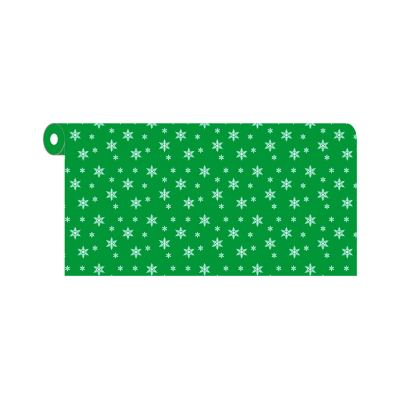 rollo mantel novotex 120x50 verdeestrellas blancas cj6