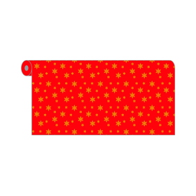 rollo mantel novotex 120x50 rojoestrellas oro cj6