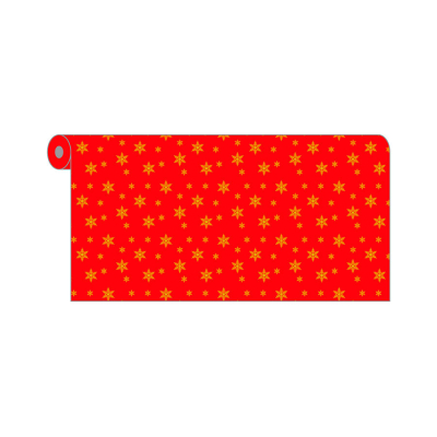 rollo mantel novotex 120x50 rojoestrellas oro cj6