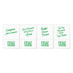 servilleta mini servis 17x17 sulf frases navidad cj6000