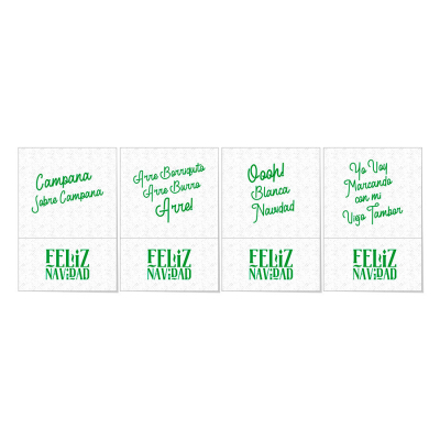 servilleta mini servis 17x17 sulf frases navidad cj6000