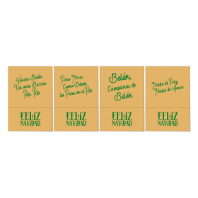 servilleta mini servis 17x17 eco nature tissue frases navidad cj6000