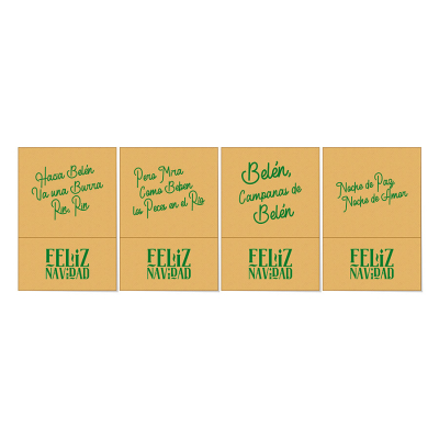 servilleta mini servis 17x17 eco nature tissue frases navidad cj6000