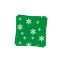 servilleta 40x40 dbp verde estrellas blanca c 600 un