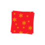 servilleta 40x40 dbp roja estrellas oro c 600 un
