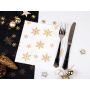 servilleta 40x40 dbp blanco estrellas oro c 600 un