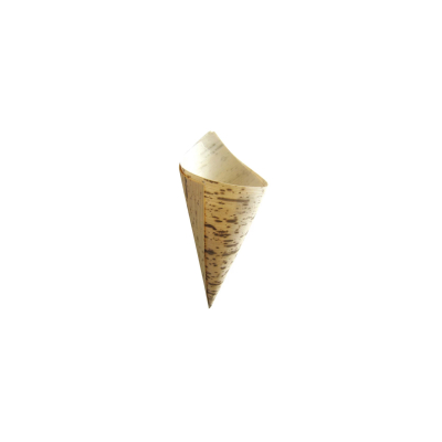 cono hoja bambu alt13cm diam5 cm cj1000 un 10 paqx100