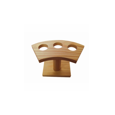 porta conos de madera 3 agujeros c 10 un