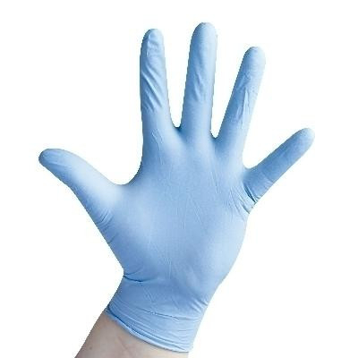guante nitrilo azul talla l cj100 un