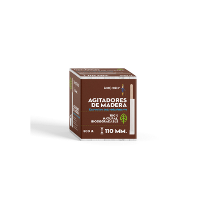 agitador de madera 11cms envuelto individ 500 unaproxpack2