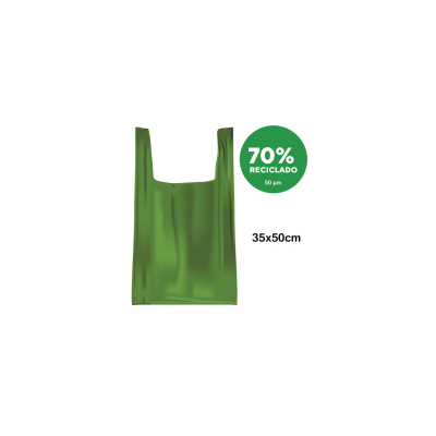 bolsa asa camiseta 35x50 verde 1 kg72 un 