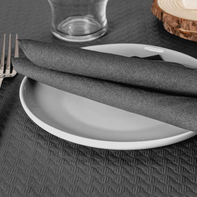 servilleta 33x33 punta punta negra c 1350 un