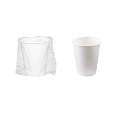 vaso papel bebida enfundado individual 240 ml