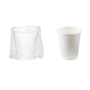vaso papel bebida enfundado individual 240 ml