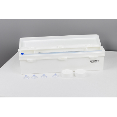 dispensador film y aluminio blanco con tapa 50 cm polip