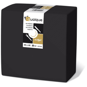 servilleta airlaid 40x40 cj1200 negra
