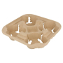 bandeja portavasos compostable para 4 vasos cj250