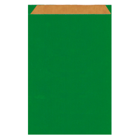 bolsa plana kraft 269x38 verde p 250 un