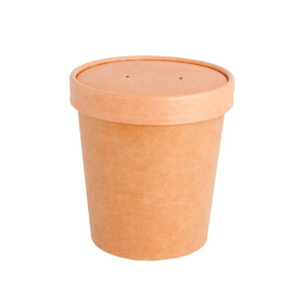 combo tarrinatapa kraft natural 16 oz 480 ml c 10x25 un