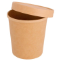 combo tarrinatapa kraft natural 16 oz 480 ml c 10x25 un