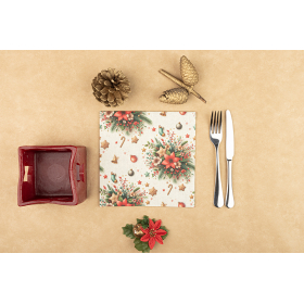 servilleta 40x40 bambulux candy canes cj50 un