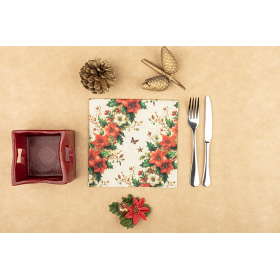 servilleta 40x40 bambulux christmas butterflies cj50 un