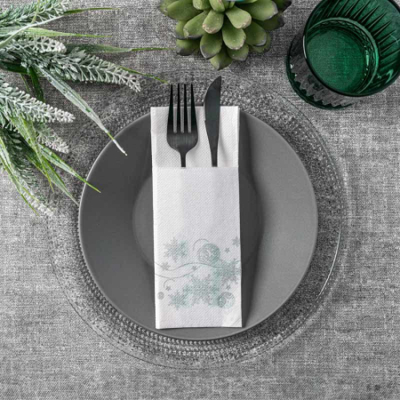 servilleta kanguro 40x32 punta punta snow c 960