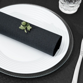 servilleta 40x40 punta punta color negro c 1200 un