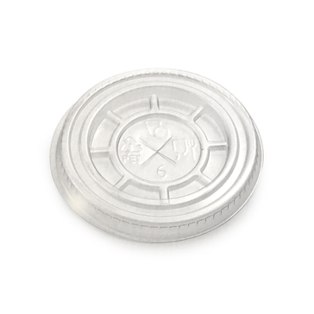 tapa vaso plana con cruz rpet 78 mm p 50 un c 2500 u
