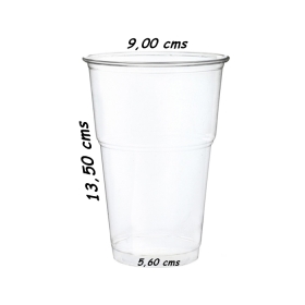 vaso pp 500 mltransparente reutilizable b 50 un c 1000