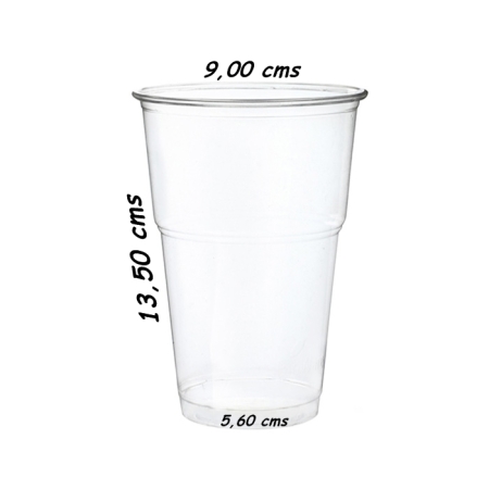 vaso pp 500 mltransparente reutilizable b 50 un c 1000