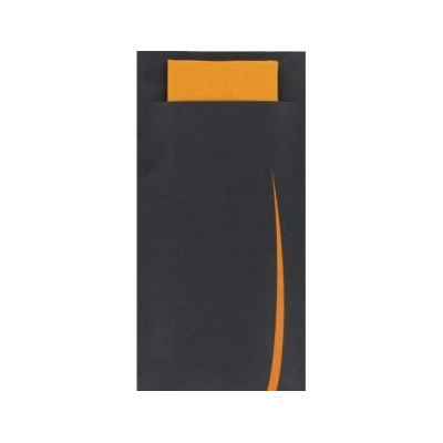 pochette royal bari negra servdbp naranja cj500