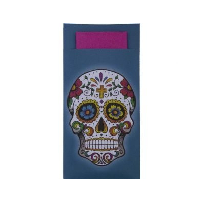 pochette royal calavera azul servdbp fucsia cj500