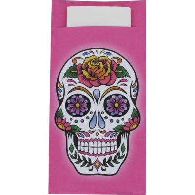 pochette royal calavera pink servdbp blanca cj500
