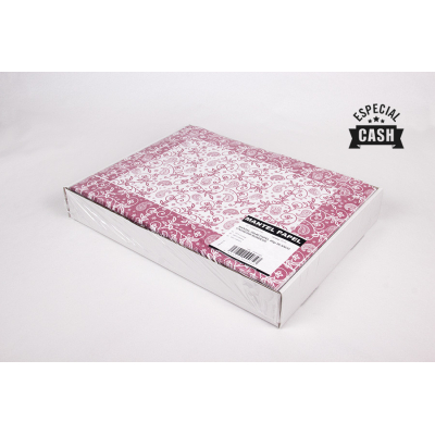 mantel papel 30x40 cachemir burdeos cj500