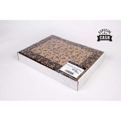 mantel papel 30x40 kraft cachemir negro cj500