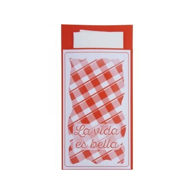 pochette royal la vida es bella servdbp blanca cj500