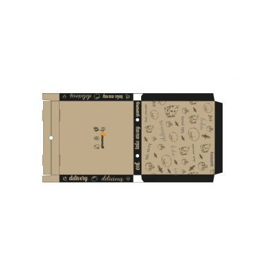 caja pizza kraft 30x30x4 cm paquetes de 100 unid