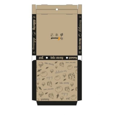 caja pizza kraft 3x3x4 cm paquetes de 100 unid