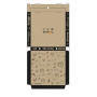 caja pizza kraft 3x3x4 cm paquetes de 100 unid