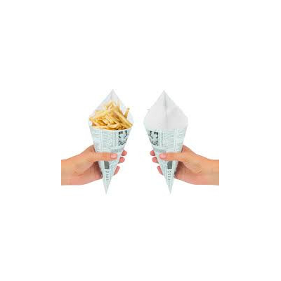 cono papel antigrasa periodico 360ml25x18x18 cj 5000